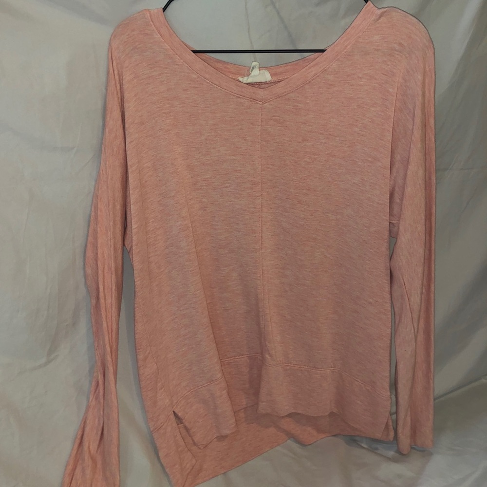 Loft lounge wear-  pink long sleeve shirt